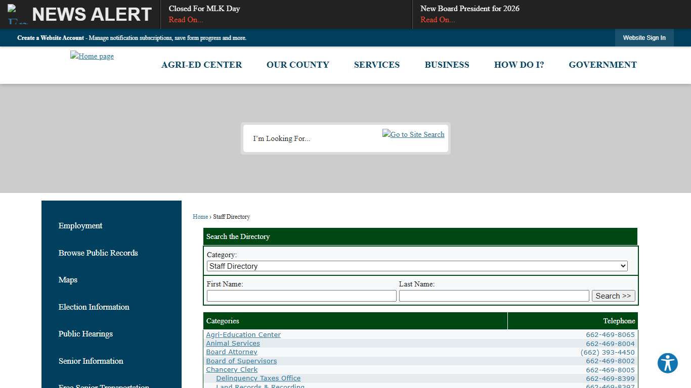 Staff Directory • DeSoto County, MS • CivicEngage
